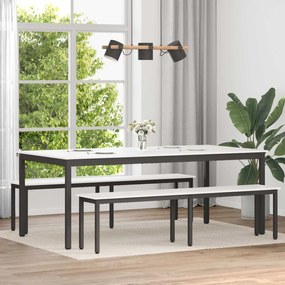 vidaXL Τραπεζαρία Λευκό 200 x 100 x 75 cm Στερεά ξυλεία πεύκου