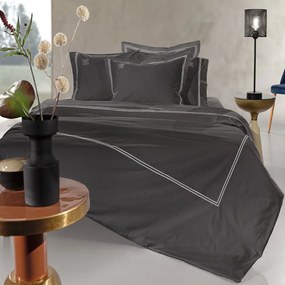 Σεντόνια Nice (Σετ 4τμχ) Anthracite-Silver Guy Laroche King Size 270x280cm 100% Cotton Satin