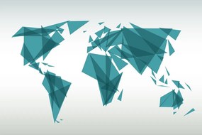 Εικόνα στον γεωμετρικό παγκόσμιο χάρτη φελλού - 120x80  place