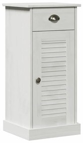 vidaXL Ντουλάπα Μπάνιου Λευκό 37.5 x 34 x 80 εκ Μασίφ ξύλο πεύκου