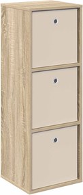 vidaXL Πλαϊνό γραφείο με συρτάρι Δρύς Sonoma 35 x 32 x 99,5 εκ