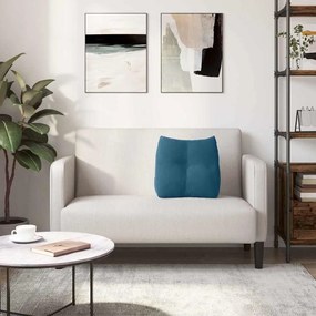 vidaXL Μαξιλάρι Πλάτης Μπλε 45 x 24 x 50 εκ Βελούδο
