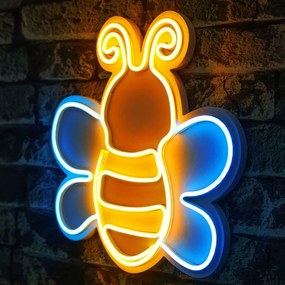 Διακοσμητικό Φωτιστικό Τοίχου Maya The Bee 395NGR2397 32x3x29cm Led 400lm 36W 6000K Yellow-Blue Wallity