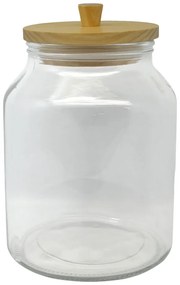 Βάζο Με Καπάκι Γυαλί Ξύλο 2.9lt ANKOR