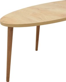 Τραπέζι σαλονιού Barton pakoworld sonoma-καφέ 90x45x40εκ
