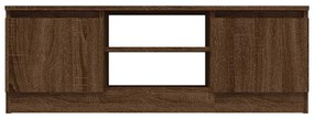 vidaXL Έπιπλο Τηλεόρασης με Πόρτα Καφέ Δρυς 102 x 30 x 36 εκ.
