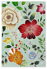 Καμβάς DKD Home Decor Πολύχρωμο Blomster 80 x 4 x 120 cm (1 μονάδα)