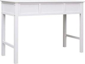 vidaXL Γραφείο Λευκό 110 x 45 x 76 εκ. Ξύλινο