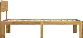 vidaXL Μονό Κρεβάτι με Κεφαλάρι ROSTOCK Λευκό 90 x 200 cm