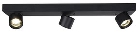 Σποτ Τρίφωτο LED Aca Pluto RA33LEDS54BK Black