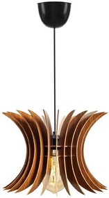 Φωτιστικό Οροφής 390FLH1549 Φ20x60cm 1xE27 40W Walnut Opviq