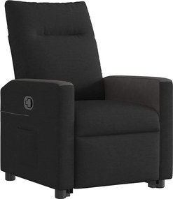 vidaXL Πολυθρόνα Ανακλινόμενη με Ανύψωση Μαύρη Υφασμάτινη