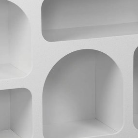 Μπουφές Emersi pakoworld με ράφια mdf σε λευκή απόχρωση 164x34x76εκ
