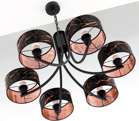 Κρεμαστό Πολύφωτο Arthur Φ78cm Μαύρο