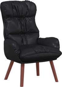 vidaXL Πολυθρόνα Μαύρο 69 x 74 x 93 εκ. Δερματίνη
