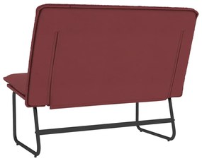 vidaXL Πάγκος Μπορντό 100x75x76 εκ. από Συνθετικό Δέρμα