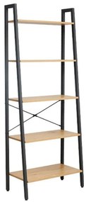 Bookcase - Shelf Case Fonzy with 5 Shelves Fylliana Sonoma 64x34x164 cm