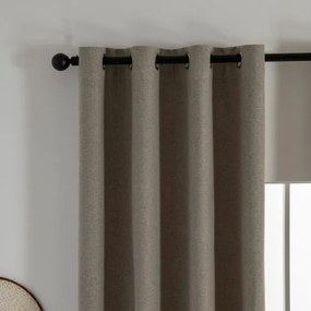 Beauty Home Κουρτίνα Full Blackout σκίασης με 8 κρίκους Elite Art 8392 Beige-Νο5 140x270 Μπεζ