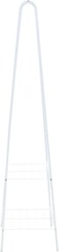 vidaXL Κρεμάστρα Ρούχων Δαπέδου Λευκή 59 x 35 x 150 εκ.