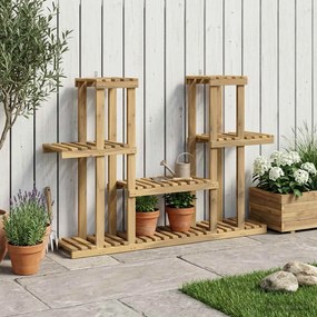 vidaXL Βάση φυτών Λευκός Χρωματισμός 123 x 25 x 78,5 εκ.