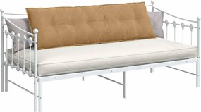 vidaXL Μαξιλάρι Πλάτης Καφέ 160 x 50 cm Υφασμάτινο Κορντουρά