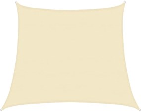 vidaXL Πανί Σκίασης Κρεμ 4/5 x 4 μ. από HDPE 160 γρ./μ²