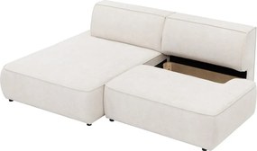 Γωνιακός Καναπές Zuno-Αριστερή-Γκρι Ανοιχτό