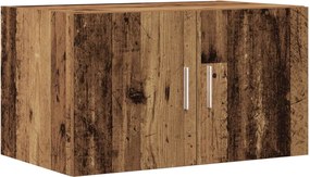 vidaXL Ντουλάπι αποθήκευσης 2 pcs Παλιό ξύλο 70 x 42,5 x 185 εκ