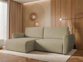 Γωνιακός καναπές Goya Slim-Mpez Skouro