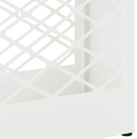 vidaXL Σχέδιο & βάση αποθήκευσης Λευκό 28 x 12 x 41 εκ Ατσάλι