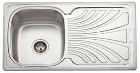 Geman Νεροχύτης Ένθετος Ανοξείδωτος Μ86xΠ50cm Inox