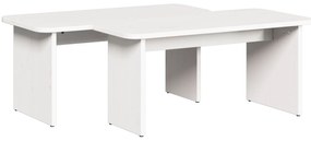 vidaXL Τραπεζάκι σαλονιού 2 pcs Λευκό 100 x 69 x 35.5 εκ