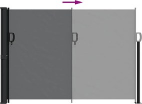 vidaXL Σκίαστρο Πλαϊνό Συρόμενο Μαύρο 140 x 500 εκ.
