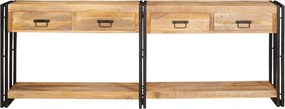 vidaXL Τραπέζια Κονσόλες 2 τμχ. Καφέ 200 x 33 x 75 εκ