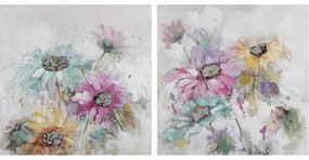 Καμβάς DKD Home Decor Τζίντζερ Καμβάς 100 x 3,5 x 100 cm