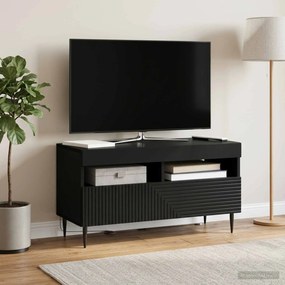 vidaXL Ντουλάπα LED Τηλεόρασης HAARLEM 81 x 35 x 43 εκ. Μαύρο