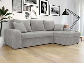 Γωνιακός καναπές Kris-Γκρι Ανοιχτό