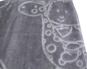 Υπνόσακος 80x110 Βελουτέ Bear 3 Grey Anna Riska