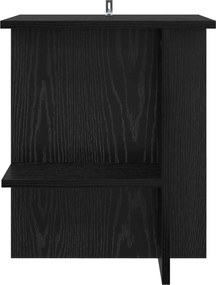 vidaXL Τραπεζάκι σαλονιού 2 pcs Μαύρη Δρυς 40 x 30 x 49 εκ.