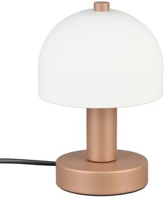 Φωτιστικό Επιτραπέζιο Glenn R51961065 Φ12x19cm 1xE14 10W Coffee-White RL Lighting