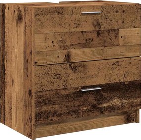 vidaXL Ντουλάπι Μπάνιου Παλιό Ξύλο 59 x 37 x 59 cm Επεξεργασμένο ξύλο