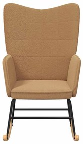 vidaXL Χαλαρωτική Πολυθρόνα Μπεζ 61 x 78 x 98 εκ. ύφασμα