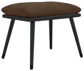 vidaXL Υποπόδιο Καφέ 45 x 29,5 x 39 εκ. Ύφασμα & Συνθετικό Δέρμα