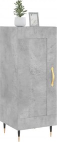 vidaXL Ντουλάπι Γκρι Σκυροδέματος 34,5x34x90 εκ. Επεξεργασμένο Ξύλο