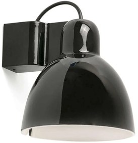 Φωτιστικό Τοίχου-Απλίκα Venice 64271 Φ16,4x20x17,4cm 1xE27 15W Black Faro Barcelona