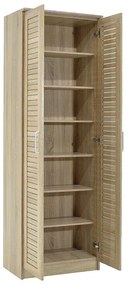 Παπουτσοθήκη-ντουλάπα SANTE pakoworld 21 ζεύγων χρώμα sonoma 60x37x183εκ