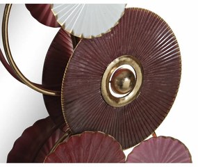 Τοίχο καθρέφτη DKD Home Decor Λευκό Ροζ Χρυσό Σύγχρονη Κύκλους 116 x 8 x 71 cm