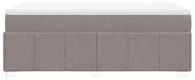 ΚΡΕΒΑΤΙ BOXSPRING ΜΕ ΣΤΡΩΜΑ TAUPE 90X190 ΕΚ.ΥΦΑΣΜΑΤΙΝΟ 3285439