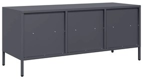 vidaXL Έπιπλο Τηλεόρασης Ανθρακί 101,5x39x43,5εκ. Ατσάλι Ψυχρής Έλασης