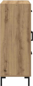 vidaXL Πλαϊνό γραφείο με συρτάρι artisan δρυς 69.5 x 34 x 90 εκ.